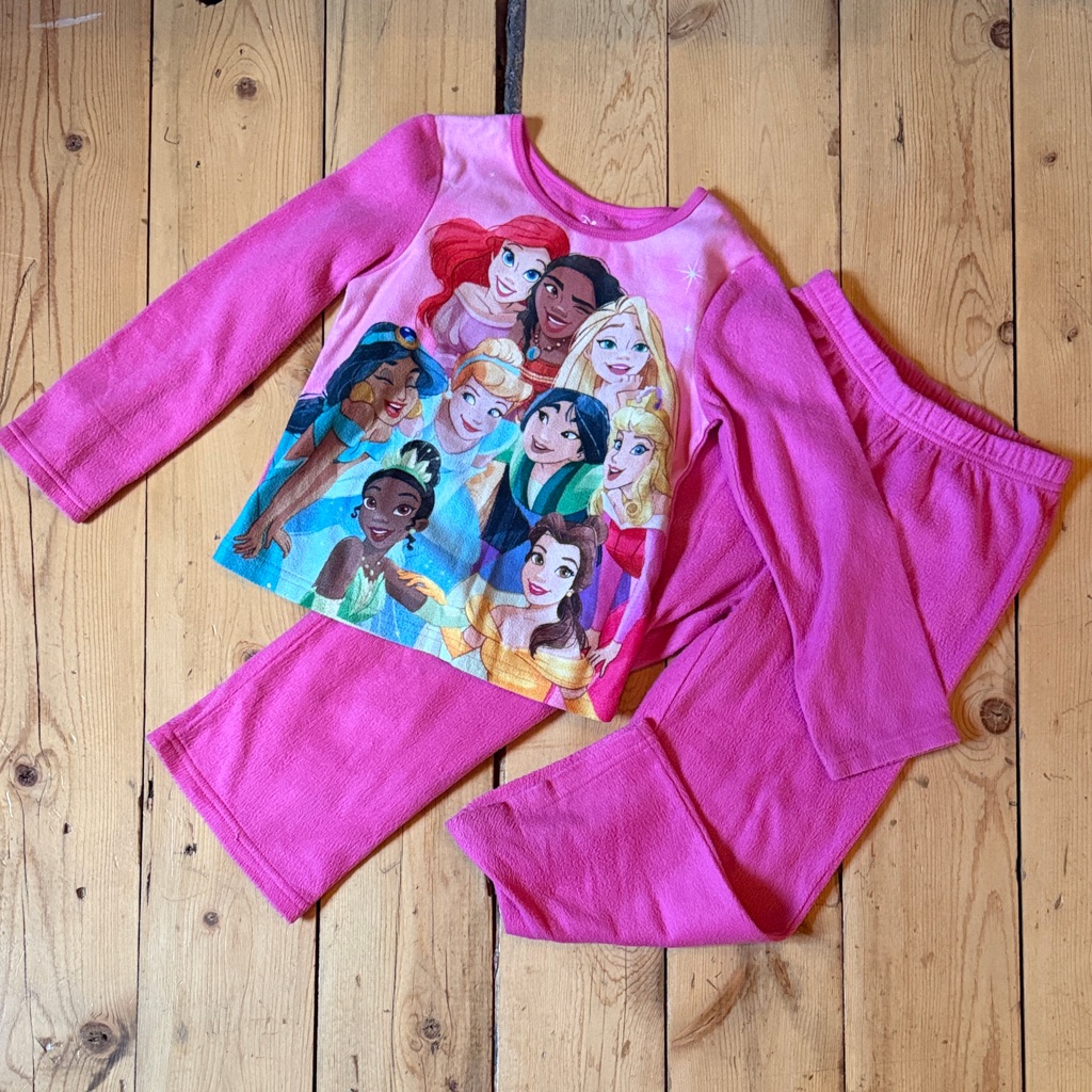 Disney Pink Princess Long Sleeve Pajama Set
